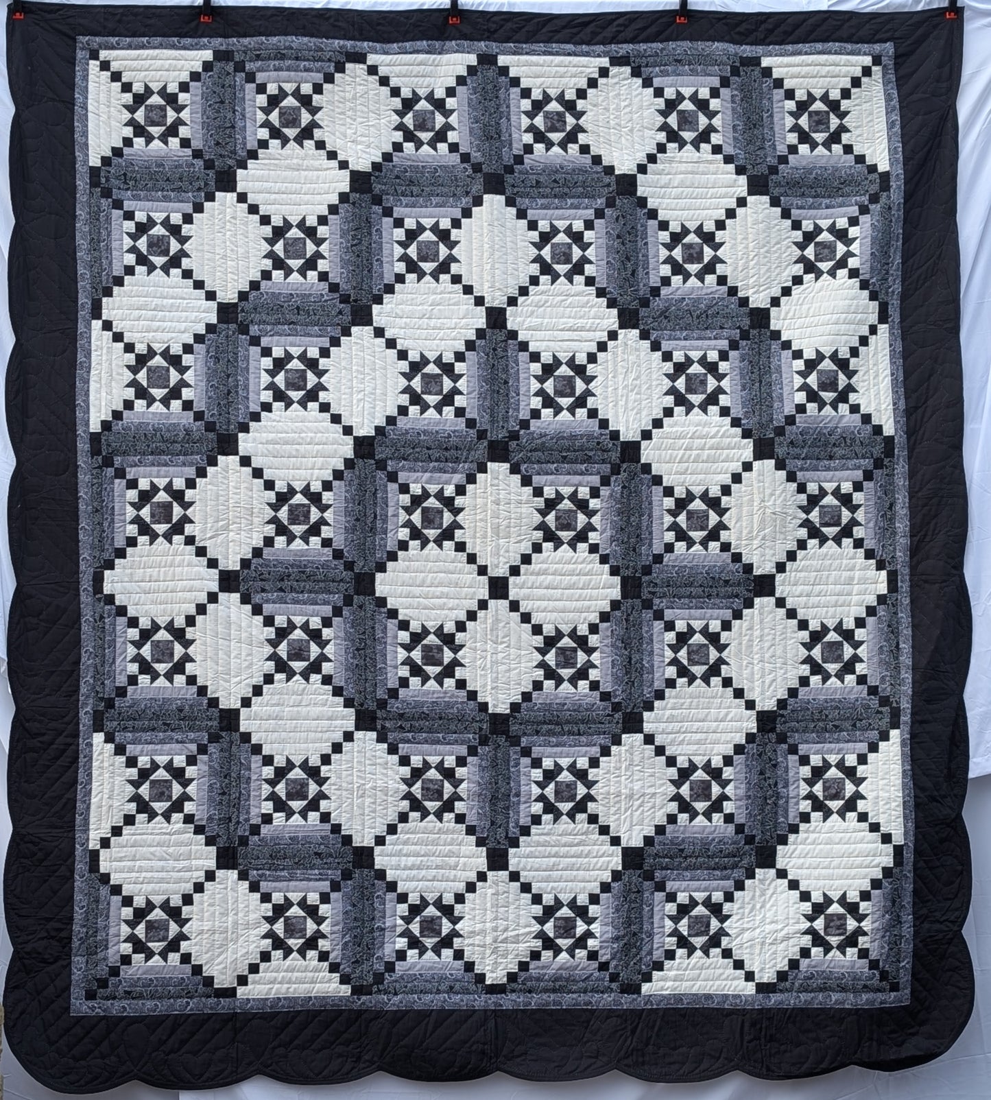 Dutch Star Trellis, black/gray